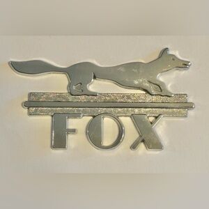 Vintage Audi Fox chrome car badge (1973-1979)